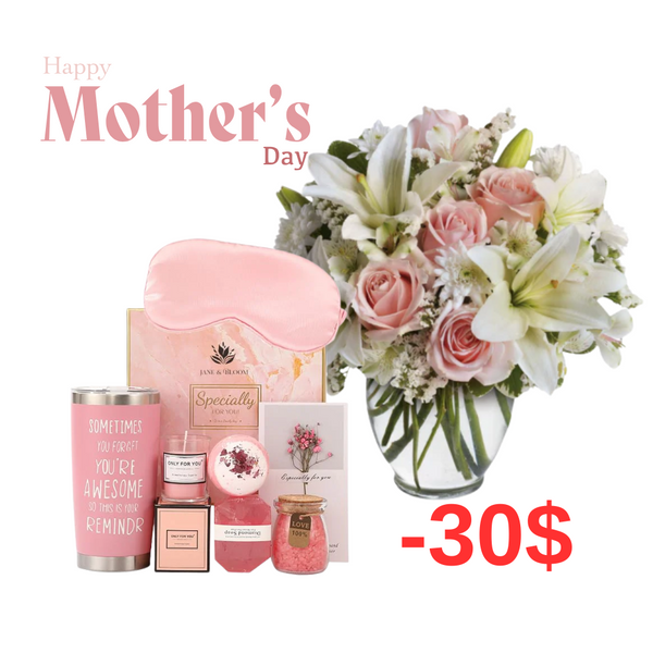 Mother's Day Pretty in Pink Spa & Bloom Gift Set