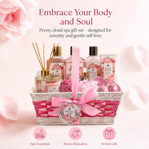 Summer Spa Gift Basket - Peony Cloud