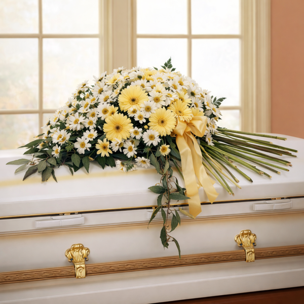 Drop of Sunshine Casket Spray