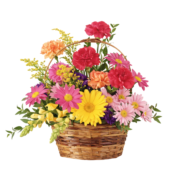 Vibrant Basket Arrangement