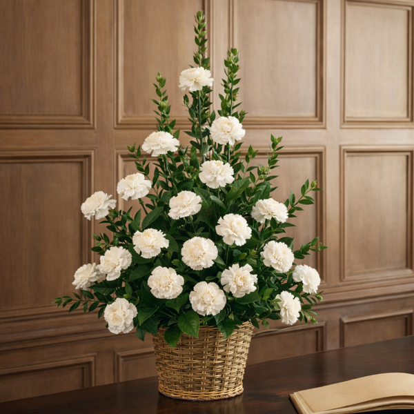 White Simplicity Basket