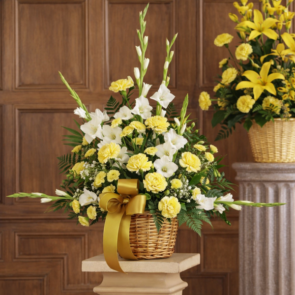 Vibrant Yellow Basket