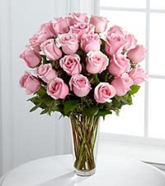 TWO DOZEN PINK ROSES